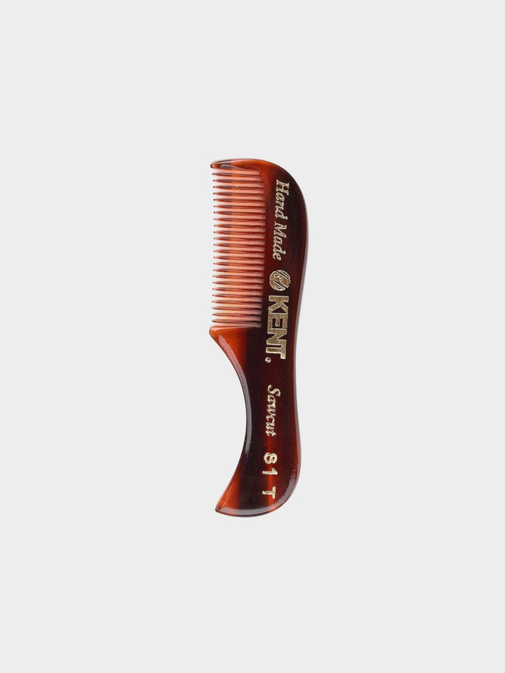Kent A 81T Beard and Mustache Comb -with fine teeth, pocket-sized. Ideal for facial hair grooming on the go - Available at Wolf’s Head