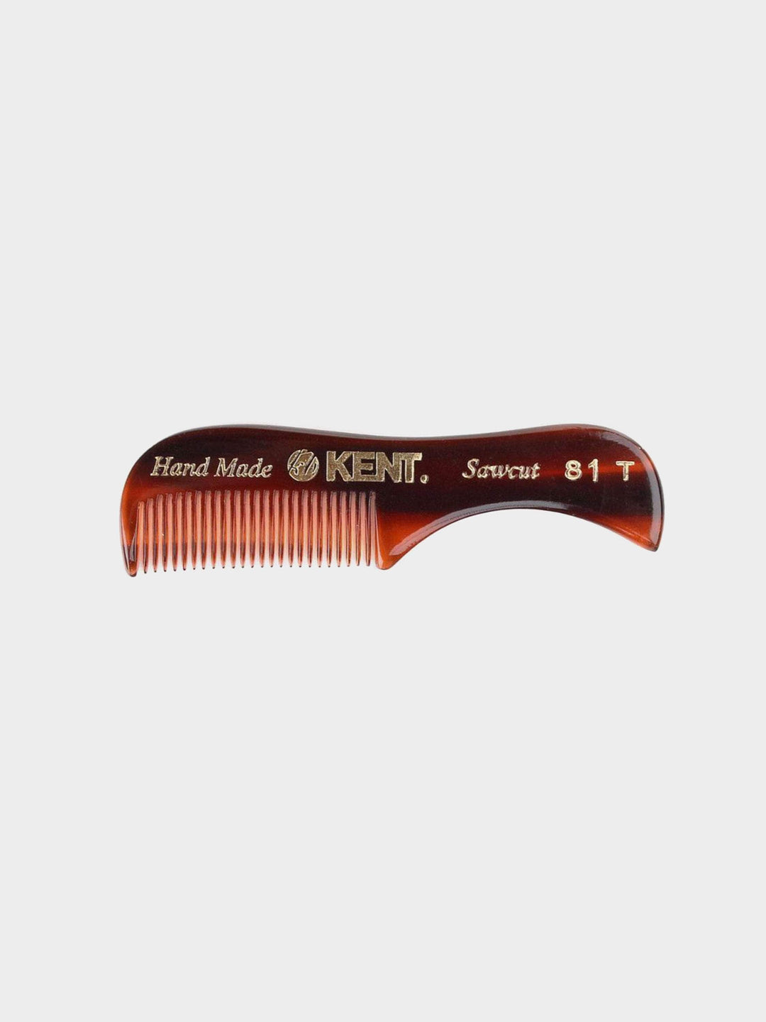 Kent A 81T fin-tooth Beard and Mustache Comb. Ideal for facial hair grooming on the go - Available at Wolf’s Head