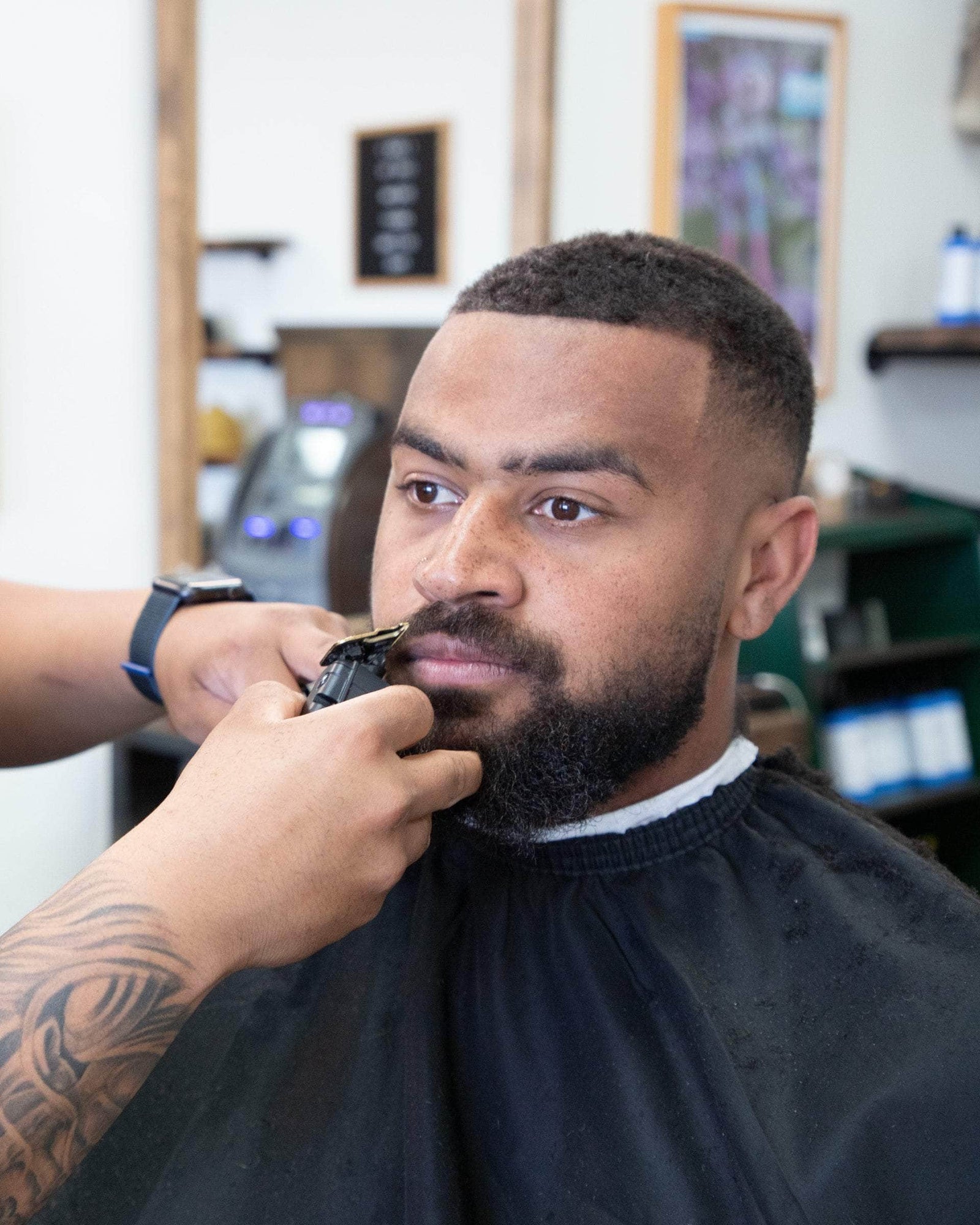 Fade haircut at Wolf's Head Barbershop Santa Barbara