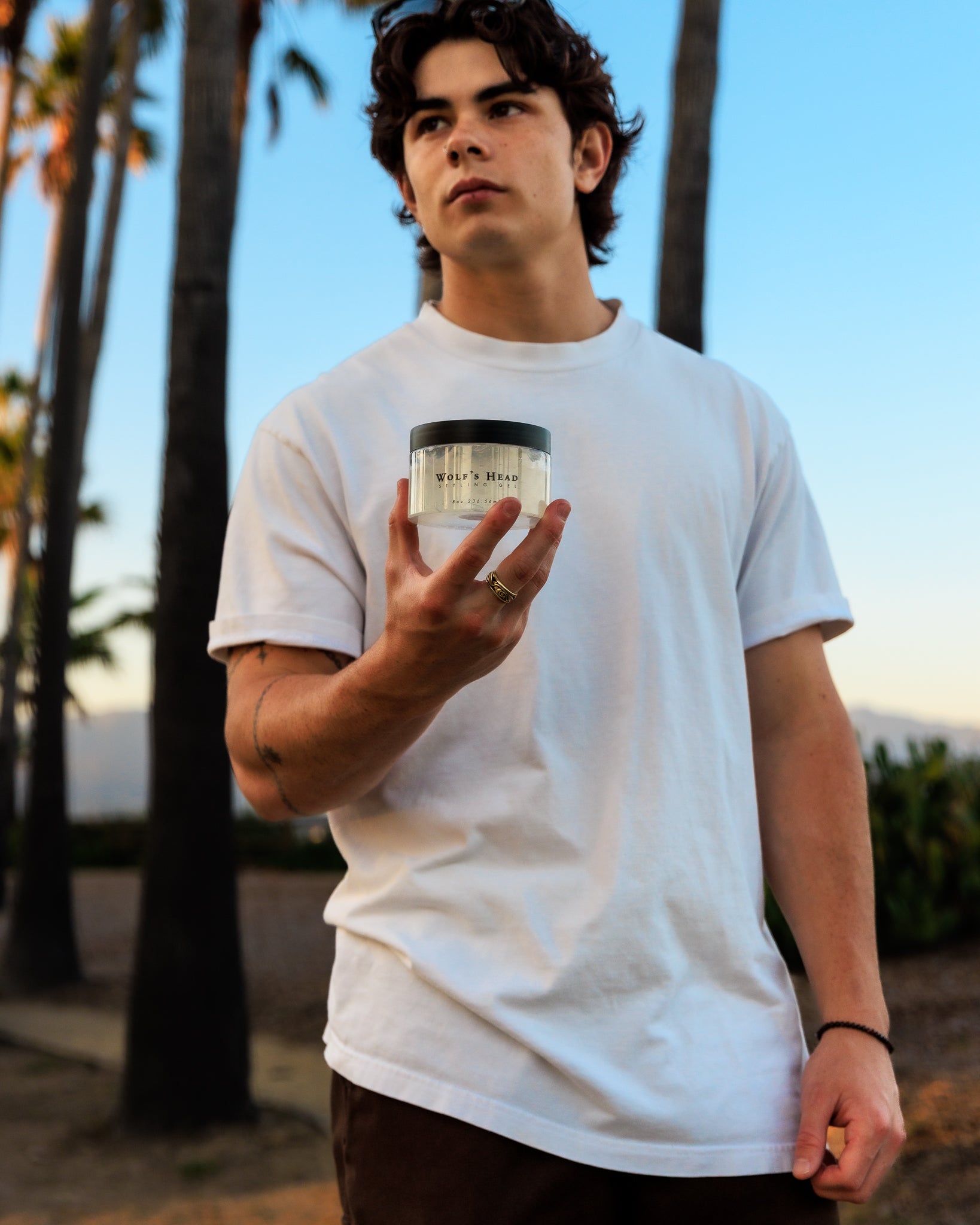 Styling Pomade on Curly Hair - Wolf's Head Model