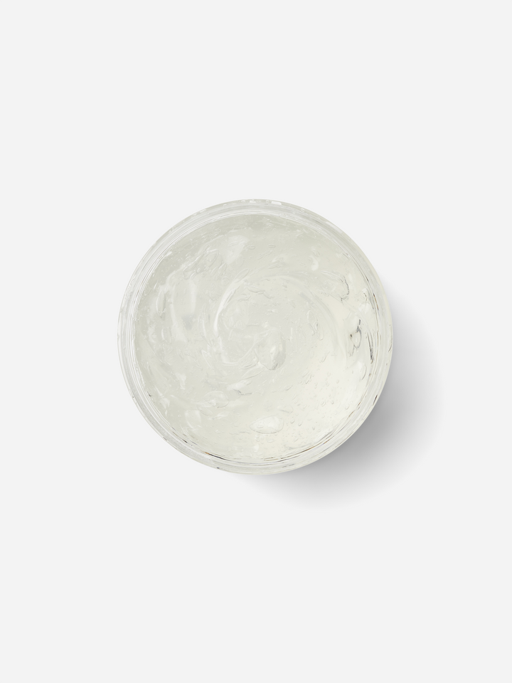 Top view of Wolf’s Head Styling Gel Pomade showing glossy texture,firm hold styling gel with a high-shine finish. Ideal for polished, all-day control.