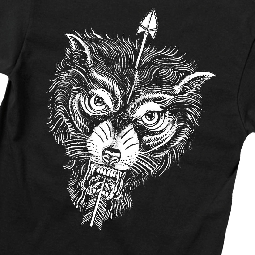 Wolf's Head Pipe Dreams T-Shirt - Black