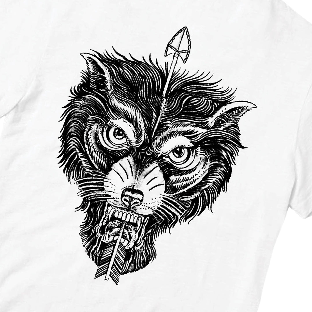 Wolf's Head Pipe Dreams T-Shirt - White