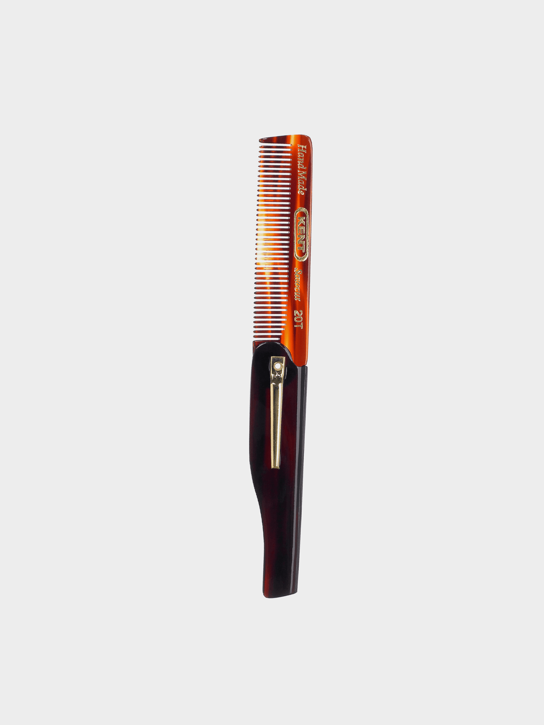 Kent A 20T folding pocket comb for men’s hair styling, ideal for daily use and travel — Available at Wolf’s Head