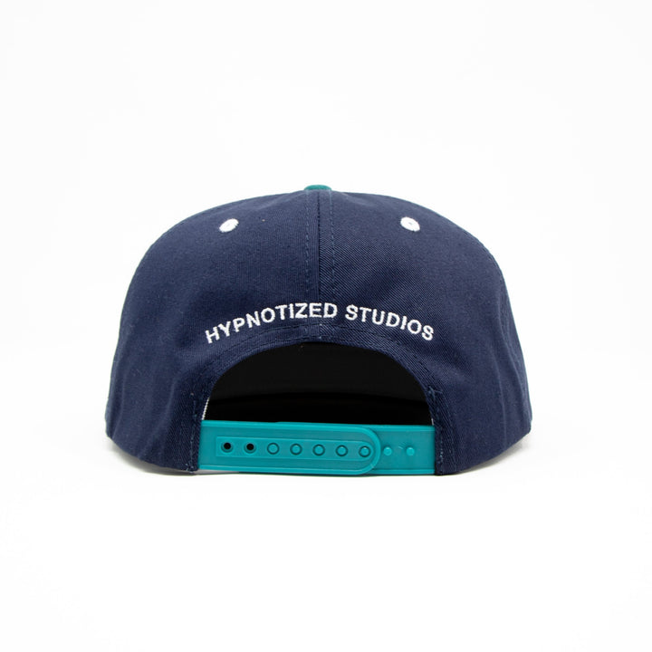 Hypnotized Studios Smile Now Cry Later Santa Barbara Hat - Navy and Teal