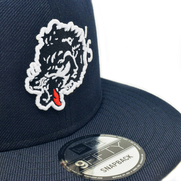 New Era X Wolf's Head - Navy Snapback Hat