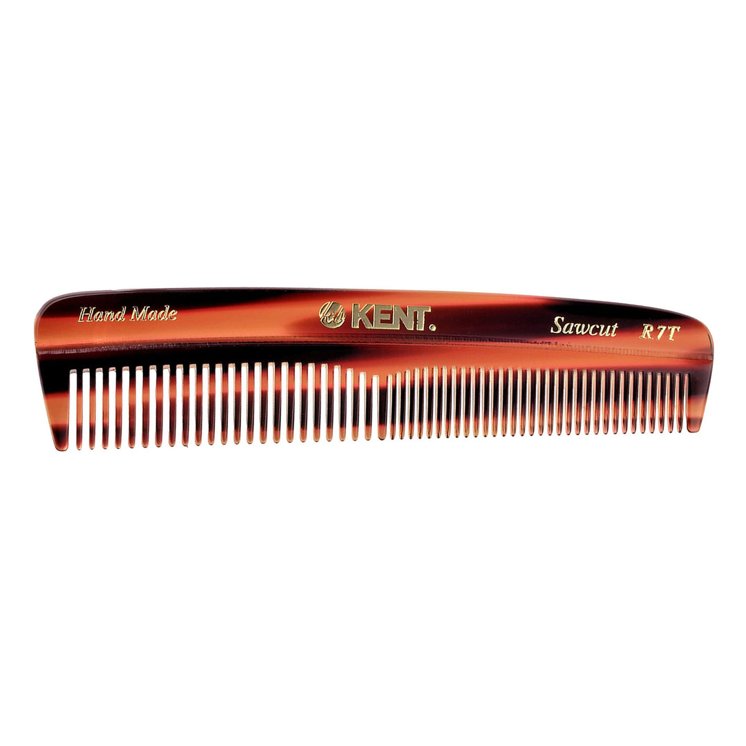 Kent R 7T Pocket Comb – handcrafted grooming essential for smooth styling available at Wolf's Head - Side