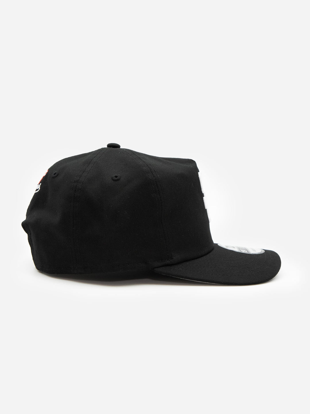 Santa Barbara Dodgers New Era 19TWENTY Black Golfer Hat Right Side - Quality Headwear with SB dodgers embroidery. Available at Wolf's Head. Ships free in the US for order $35+