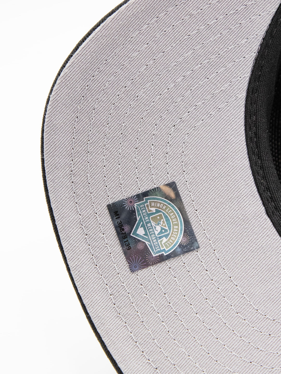 Santa Barbara Dodgers New Era 19TWENTY Black Golfer Hat Sticker Detail - Quality Headwear with SB dodgers embroidery. Available at Wolf's Head. Ships free in the US for order $35+