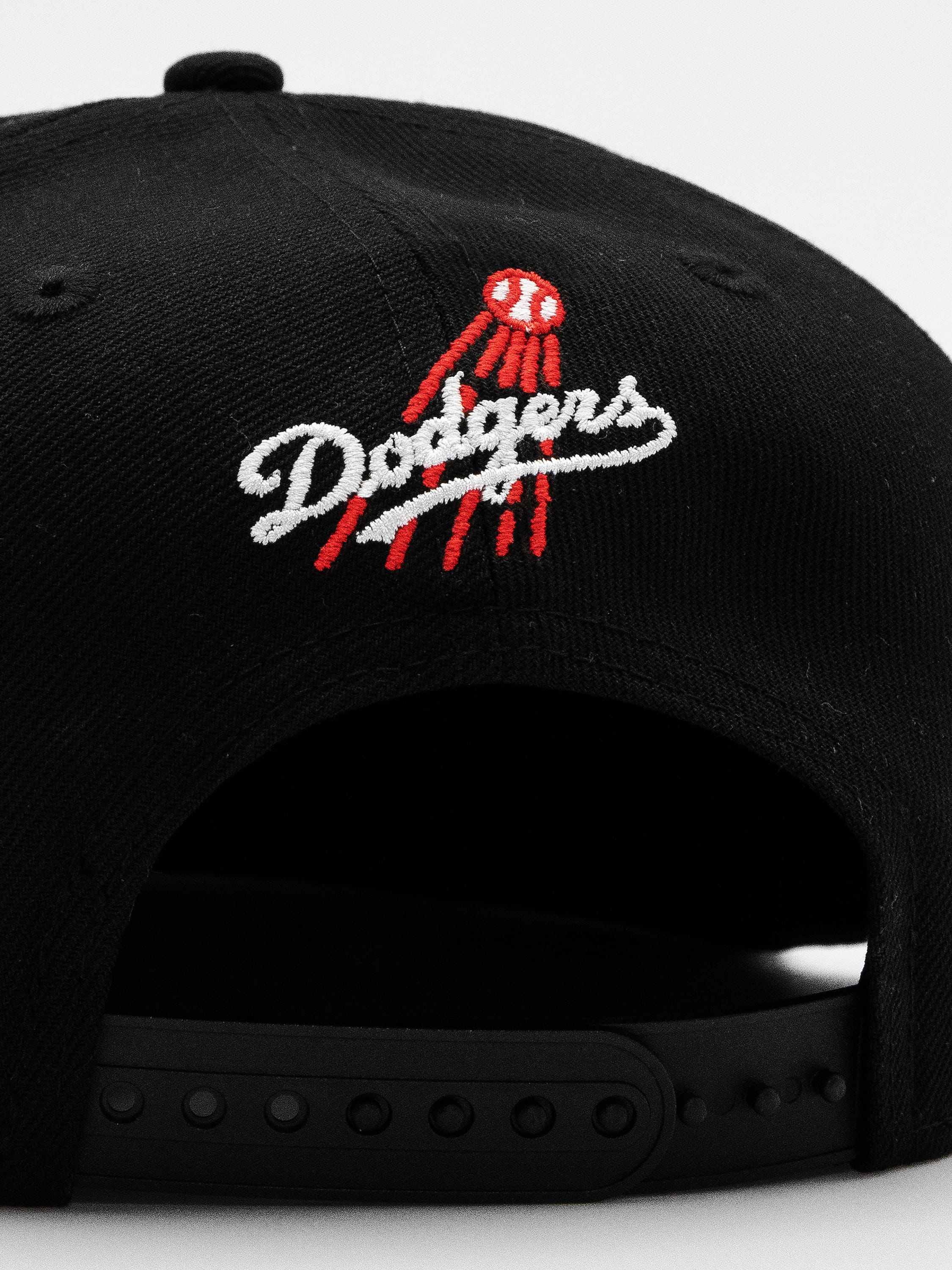 Santa Barbara Dodgers New Era 9FIFTY Black Snapback Hat | Wolf's Head