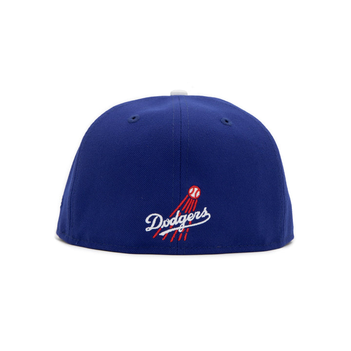 Santa Barbara Dodgers x New Era Dodger Blue 59FIFTY Fitted Hat – Quality Headwear & Classic Streetwear Baseball Cap. Available at Wolf's Head. Back