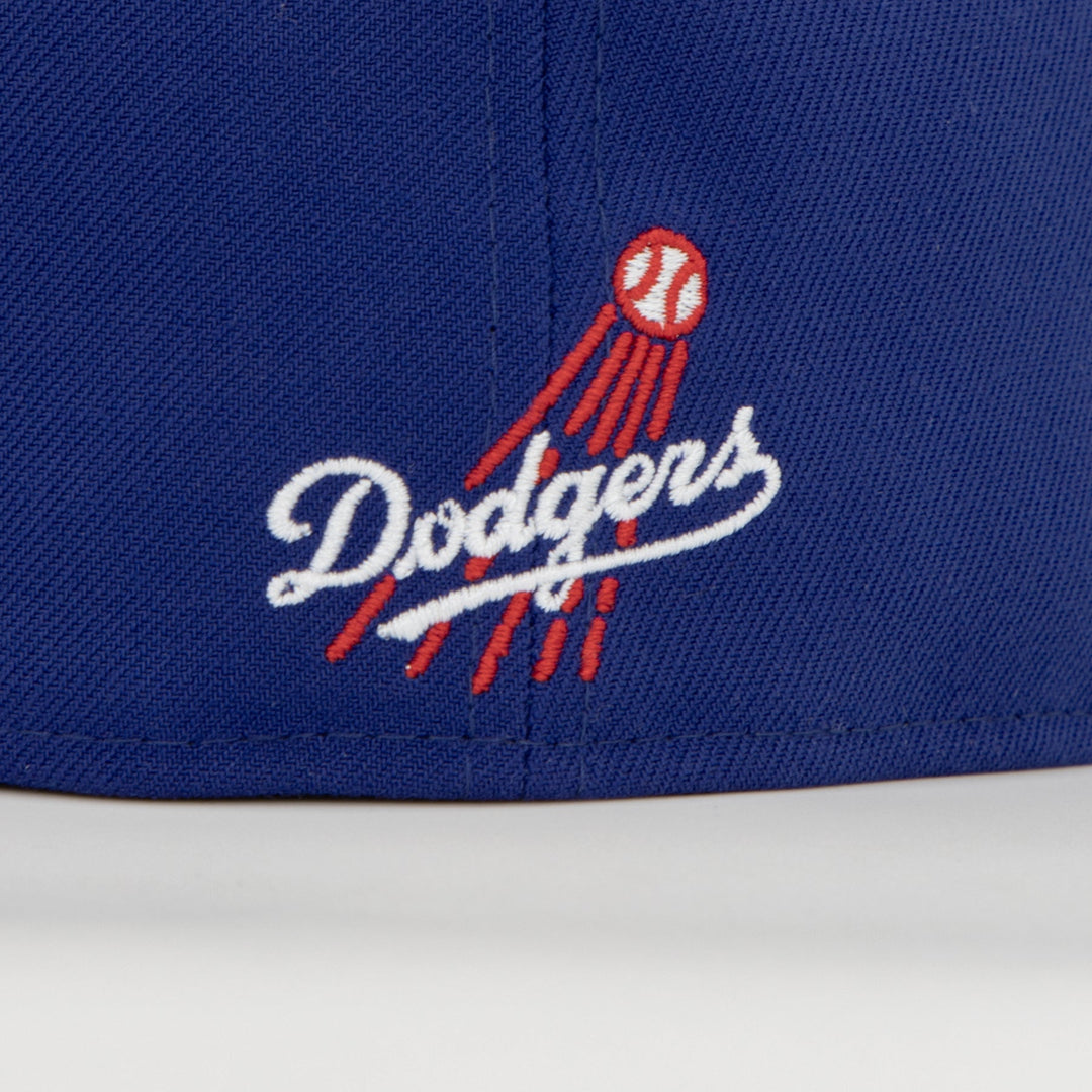 Santa Barbara Dodgers x New Era Dodger Blue 59FIFTY Fitted Hat – Quality Headwear & Classic Streetwear Baseball Cap. Available at Wolf's Head. Detail Back