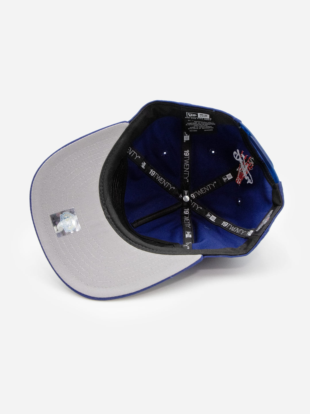 Santa Barbara Dodgers New Era 19TWENTY Royal Blue Golfer Hat Inside - Quality Headwear with SB dodgers embroidery. Available at Wolf's Head. Ships free in the US for order $35+