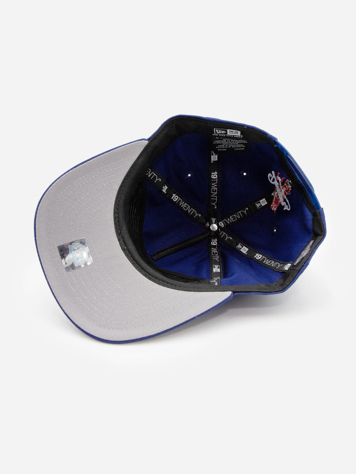 Santa Barbara Dodgers New Era 19TWENTY Royal Blue Golfer Hat Inside - Quality Headwear with SB dodgers embroidery. Available at Wolf's Head. Ships free in the US for order $35+