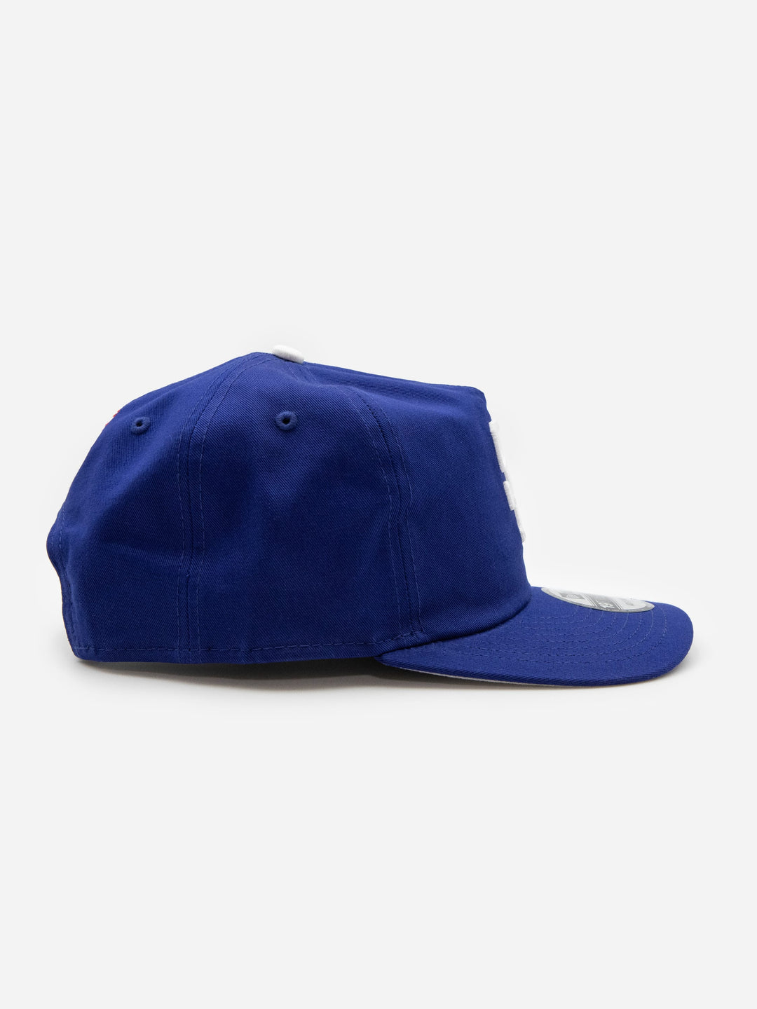 Santa Barbara Dodgers New Era 19TWENTY Royal Blue Golfer Hat Right Side - Quality Headwear with SB dodgers embroidery. Available at Wolf's Head. Ships free in the US for order $35+