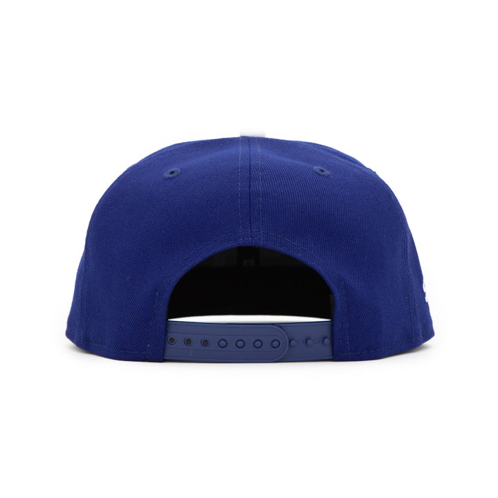 Santa Barbara Dodgers x New Era Dodger Blue 9FIFTY Snapback Hat – Quality Headwear & Classic Streetwear Baseball Cap. Available at Wolf's Head. Back