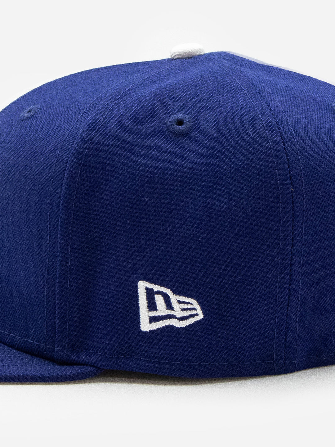 Santa Barbara Dodgers New Era 9FIFTY Royal Blue Snapback Hat Left Detail - Quality Headwear with SB dodgers embroidery. Available at Wolf's Head. Ships free in the US for order $35+