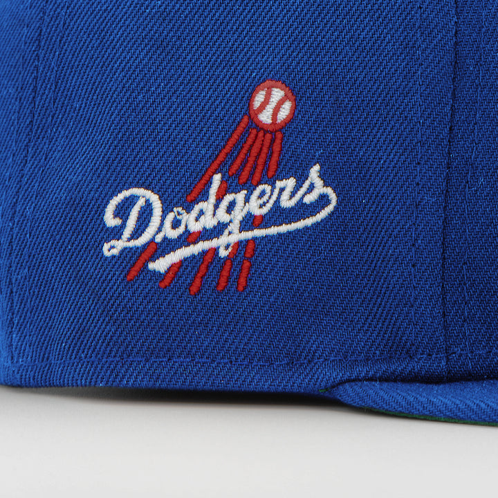 Santa Barbara Dodgers x New Era Dodger Blue 9FIFTY Snapback Hat – Quality Headwear & Classic Streetwear Baseball Cap. Available at Wolf's Head. Detail Right