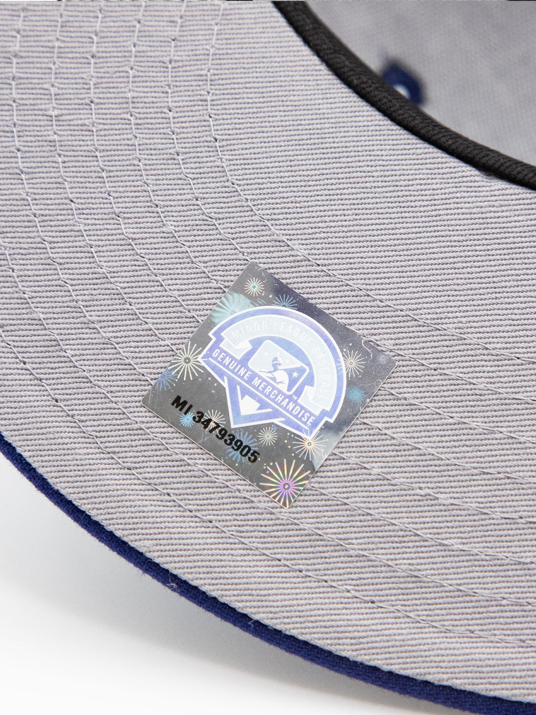 Santa Barbara Dodgers New Era 9FIFTY Royal Blue Snapback Hat Sticker Detail - Quality Headwear with SB dodgers embroidery. Available at Wolf's Head. Ships free in the US for order $35+