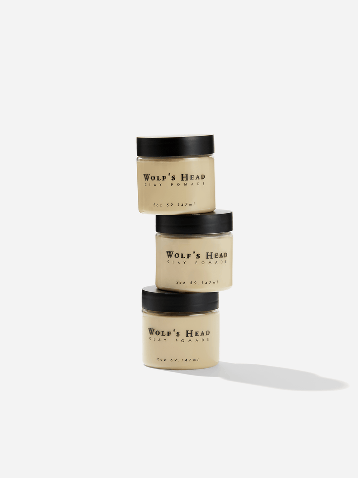 Clay Pomade 3 Pack— Strong Hold, True Matte Finish