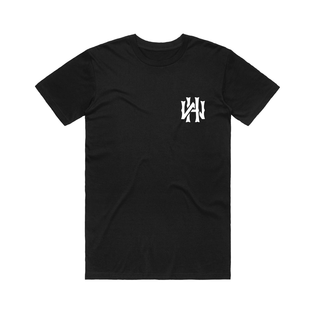 ウルフヘッドモノグラムTシャツ - ブラック
