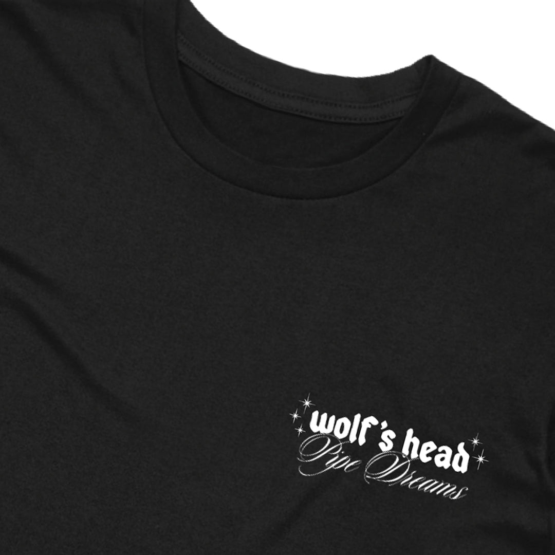 Wolf's Head Pipe Dreams T-Shirt - Black
