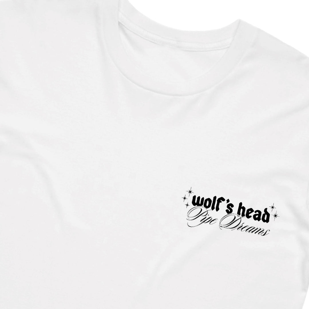 Wolf's Head Pipe Dreams T-Shirt - White
