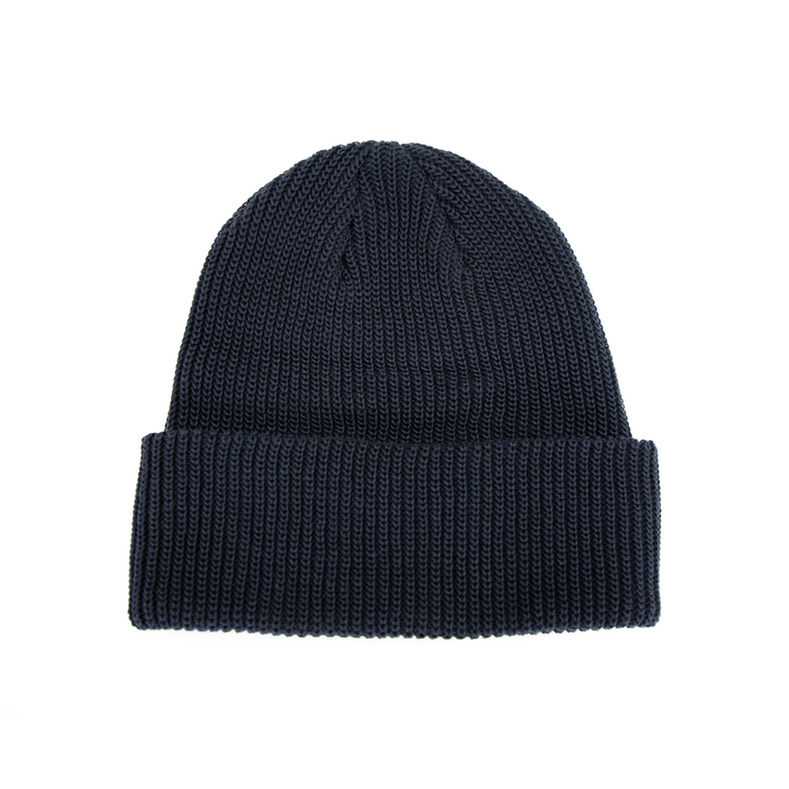 Wolf's Head Shaker Knit Beanie - Navy