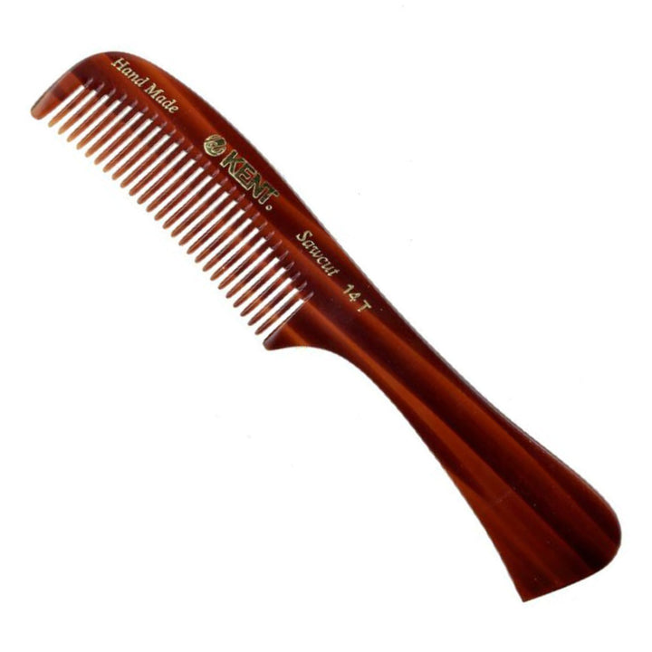 Kent Brothers 14T Rake Comb, a quality grooming essential available at Wolf's Head - Tilted