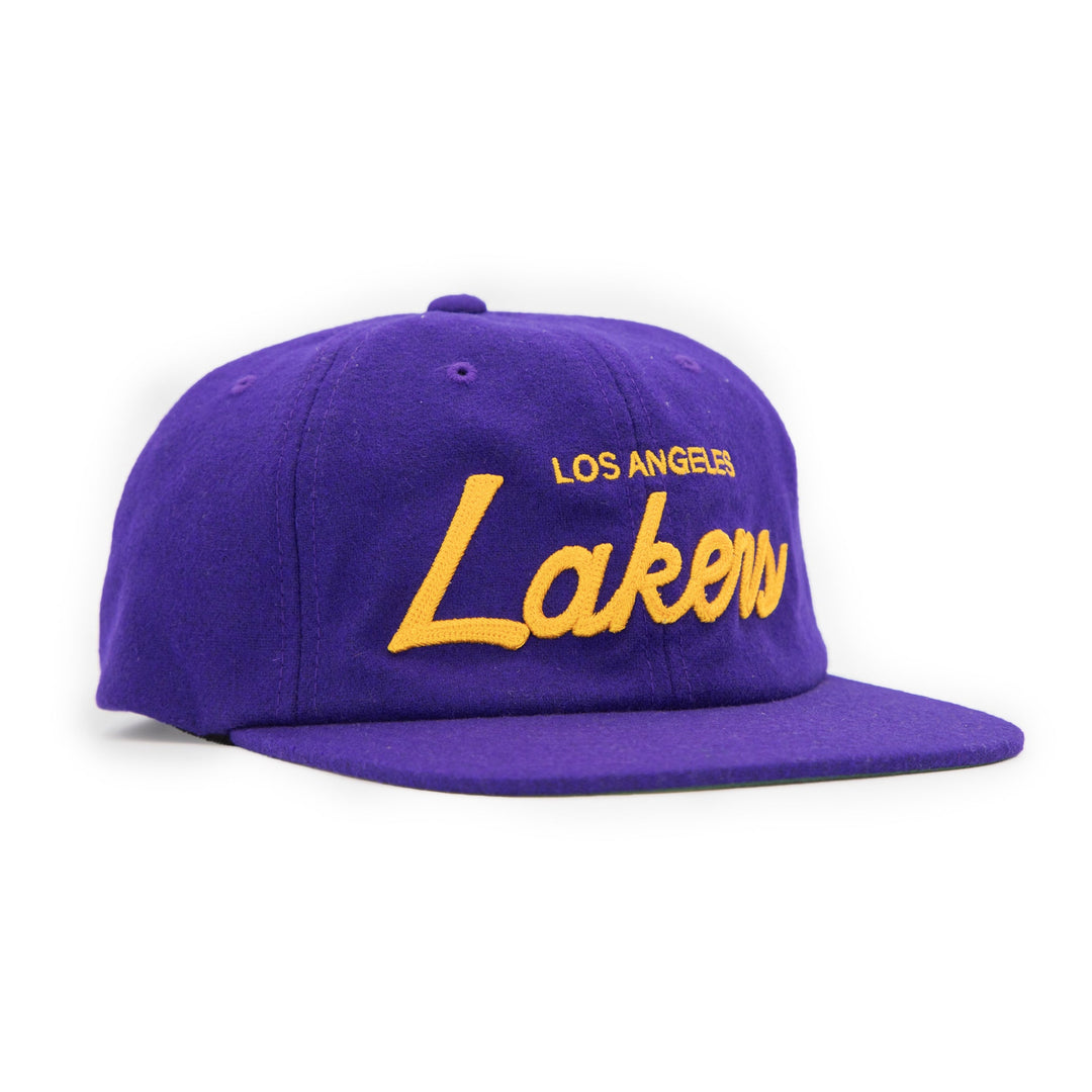 Mitchell & Ness Los Angeles Lakers Hardwood Classics Purple Wool Hat