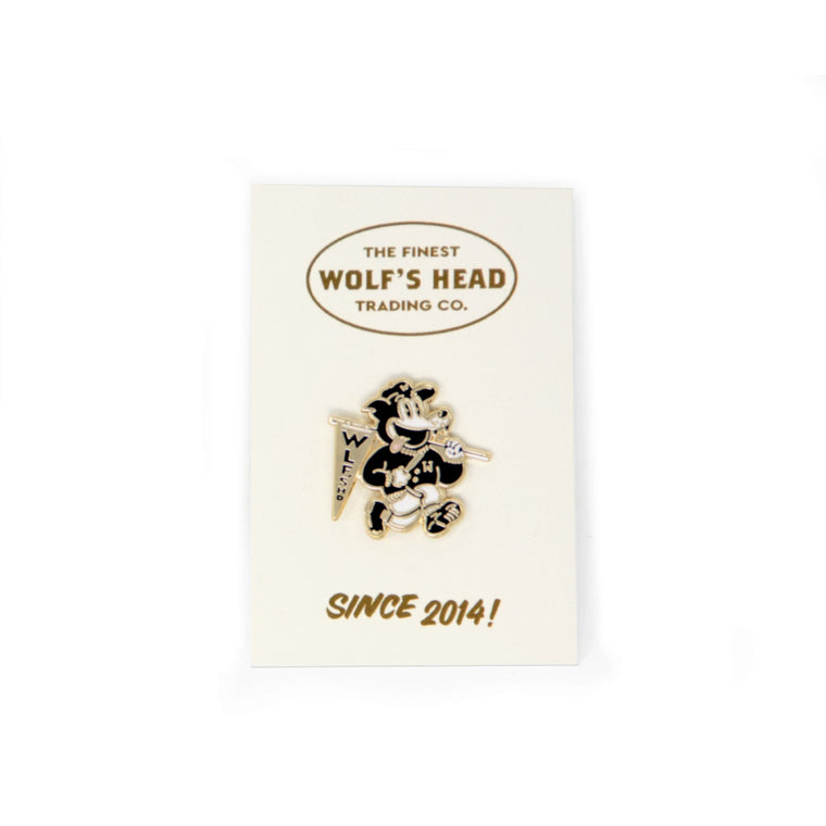 Wolf's Head Mascot Lapel Pin