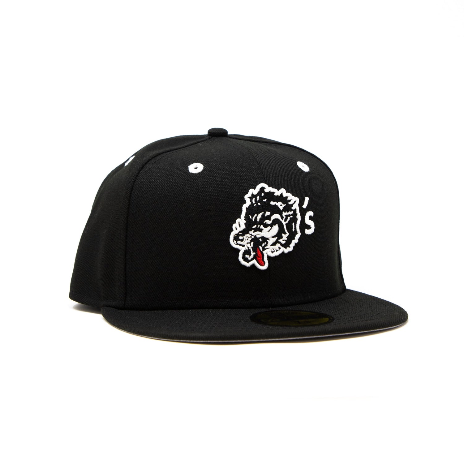 New Era For Wolf's Head - Black Fitted Cap