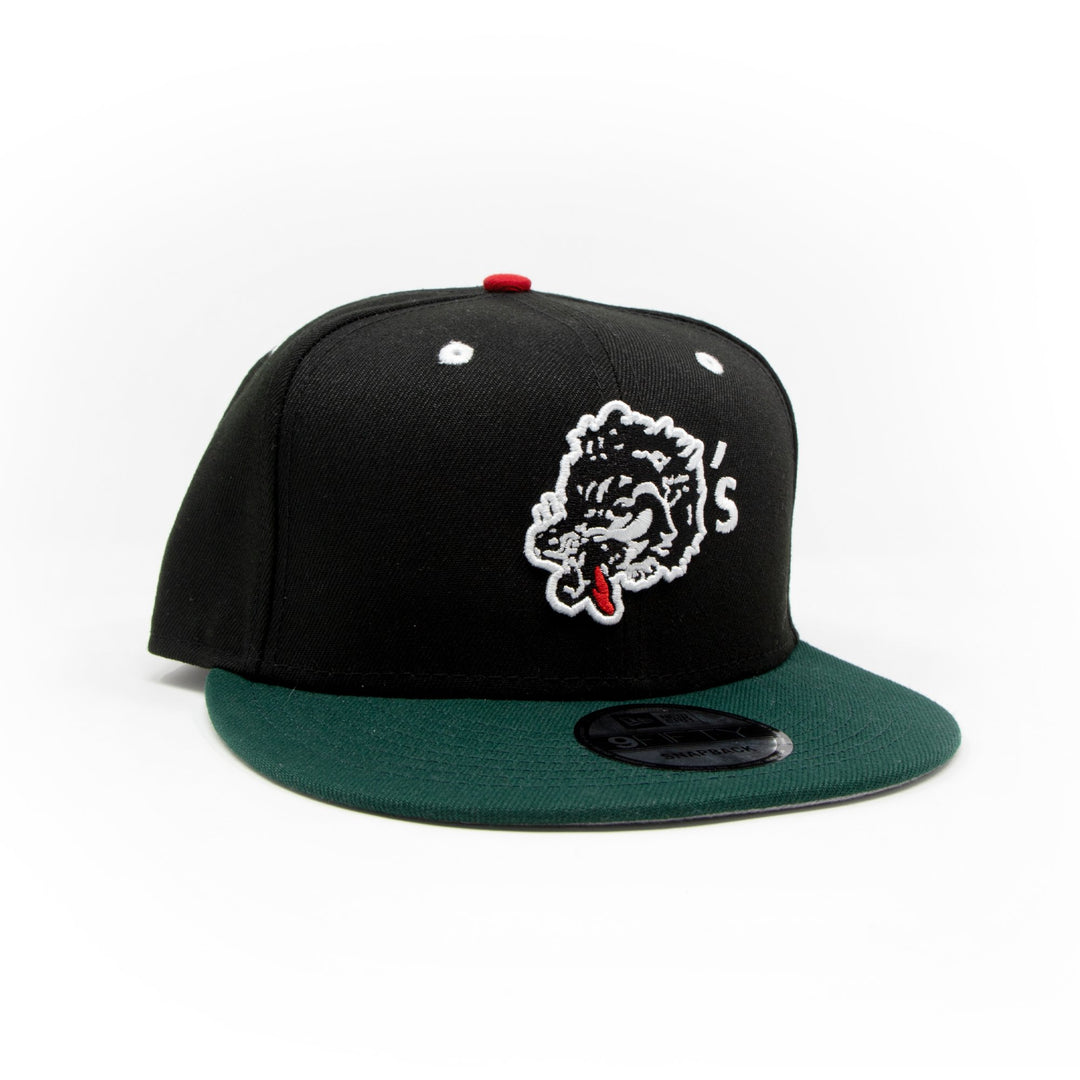 Wolf's Head New Era - Black Fitted Cap - Wolf's Head 7 3/4